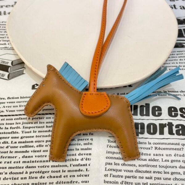 187 Factory Rodeo Bag Charm Pictures No.146 Seame / Blue Atoll Lambskin