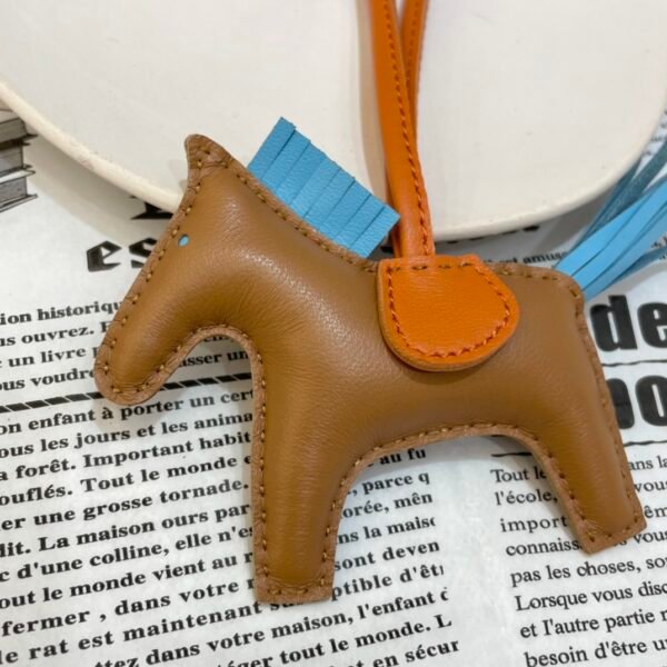 187 Factory Rodeo Bag Charm Pictures No.146 Seame / Blue Atoll Lambskin
