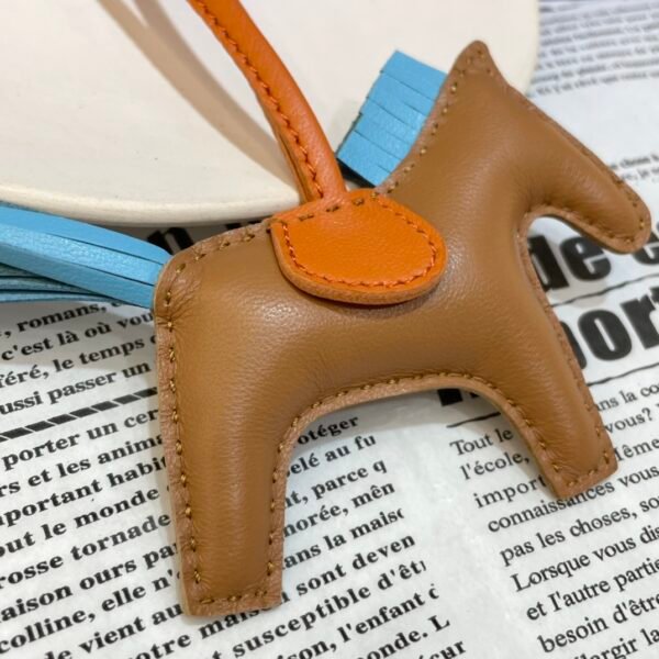 187 Factory Rodeo Bag Charm Pictures No.146 Seame / Blue Atoll Lambskin