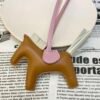 Handmade 187 Factory Lambskin Sesame / Craie Rodeo Charms No.145