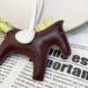 Full Handmade 187 Factory Bordeaux / Jaune Bourgeon Lambskin Rodeo Bag Charms No.140