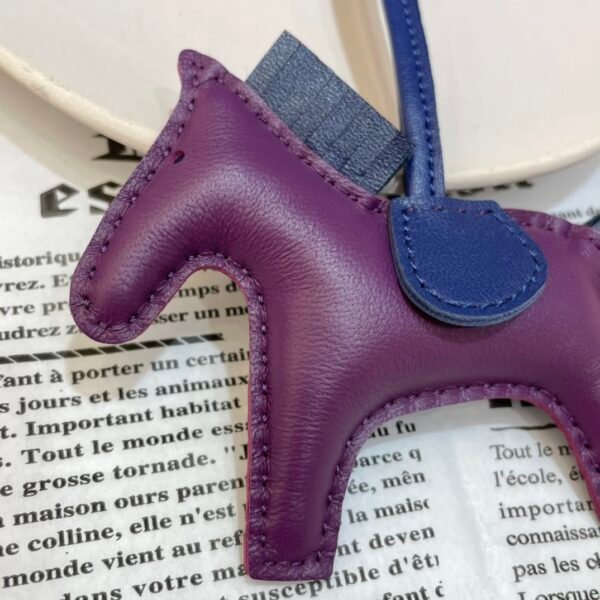 Qatar Doha 187 Factory Rodeo Bag Charms No.138 Lambskin Violet / Blue Nuit