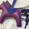 Qatar Doha 187 Factory Rodeo Bag Charms No.138 Lambskin Violet / Blue Nuit