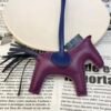 Qatar Doha 187 Factory Rodeo Bag Charms No.138 Lambskin Violet / Blue Nuit