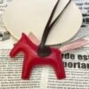 Full Handmade 187 Factory No.136 Framboise / Rose Sakura Lambskin Rodeo Bag Charms