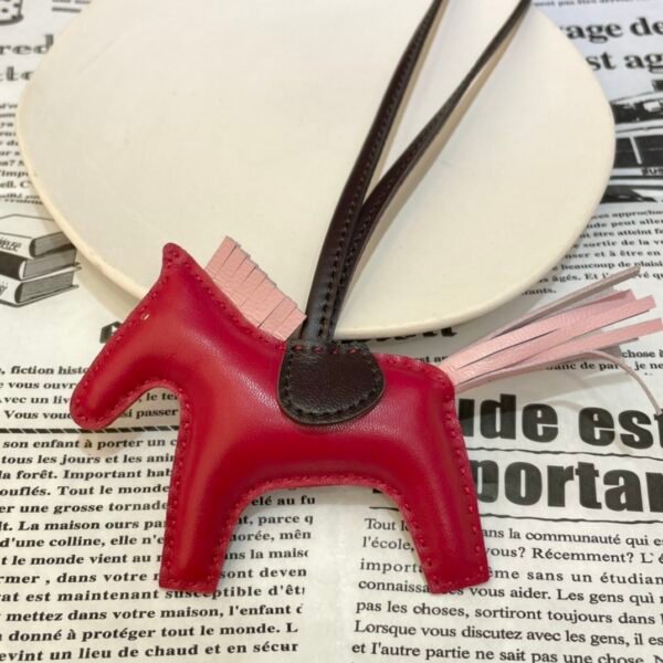 Full Handmade 187 Factory No.136 Framboise / Rose Sakura Lambskin Rodeo Bag Charms