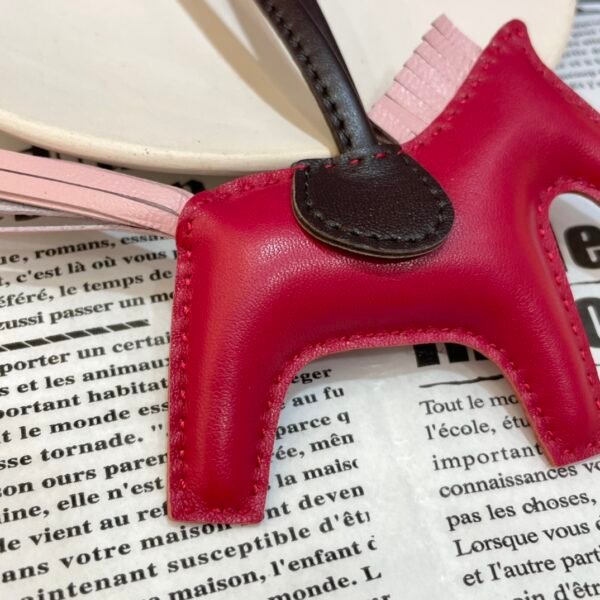 Full Handmade 187 Factory No.136 Framboise / Rose Sakura Lambskin Rodeo Bag Charms