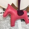 UAE Dubai 187 Factory Rodeo Bag Charms Lambskin No.123 Rose Azalee / Gold