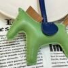 Russia Moscow 187 Factory No.118 Criquet / Sesame Lambskin Rodeo Bag Charms