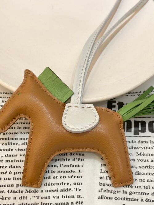 187 Factory Rodeo Bag Charms No.117 Sesame / Criquet Lambskin