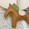 187 Factory Rodeo Bag Charms No.117 Sesame / Criquet Lambskin