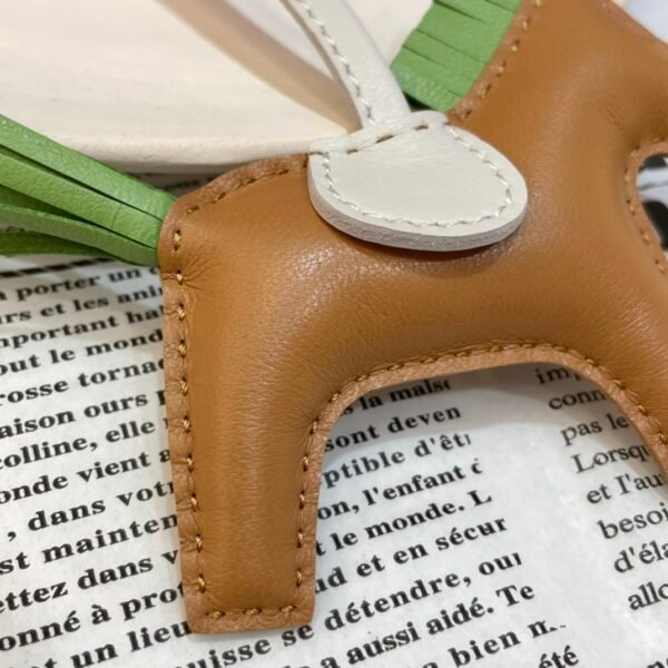 187 Factory Rodeo Bag Charms No.117 Sesame / Criquet Lambskin