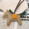 Full Handmade 187 Factory Rodeo Bag Charms No.115 Apricot / Vert Emeraude Lambskin
