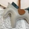 Australia Sydney 187 Factory Rodeo Charms Lambskin Gris Pearl / Vert Titien No.114