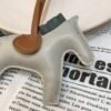 Australia Sydney 187 Factory Rodeo Charms Lambskin Gris Pearl / Vert Titien No.114