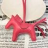 USA New York 187 Factory Rodeo Bag Charms Lambskin Rose Azalee No.111
