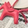 USA New York 187 Factory Rodeo Bag Charms Lambskin Rose Azalee No.111