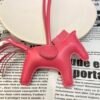 USA New York 187 Factory Rodeo Bag Charms Lambskin Rose Azalee No.111