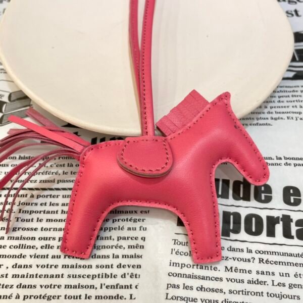 USA New York 187 Factory Rodeo Bag Charms Lambskin Rose Azalee No.111
