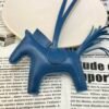 Russia Moscow 187 Factory Rodeo Bag Charms Lambskin Bleu Azteque No.109
