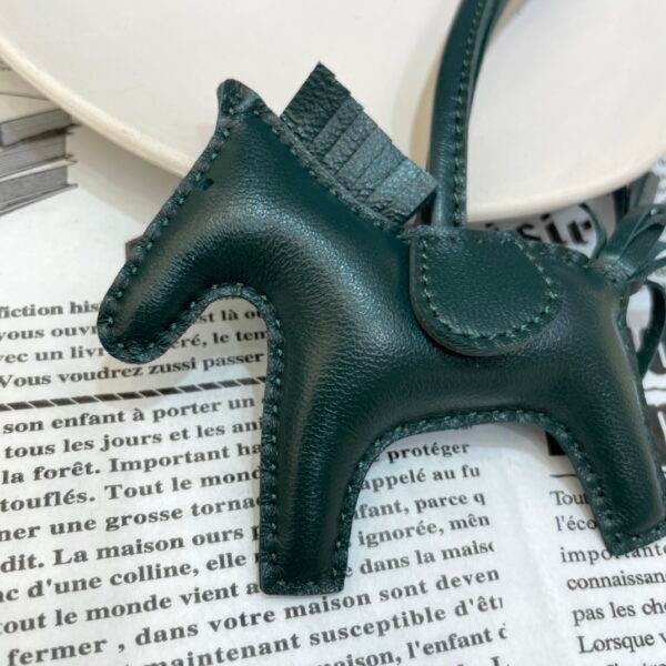 Full Handmade 187 Factory Rodeo Bag Charms No.108 Vert Fonce Lambskin