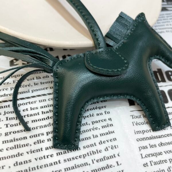 Full Handmade 187 Factory Rodeo Bag Charms No.108 Vert Fonce Lambskin