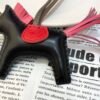 Hong Kong 187 Factory Rodeo Bag Charms No.106 Black / Rose Azalee Lambskin