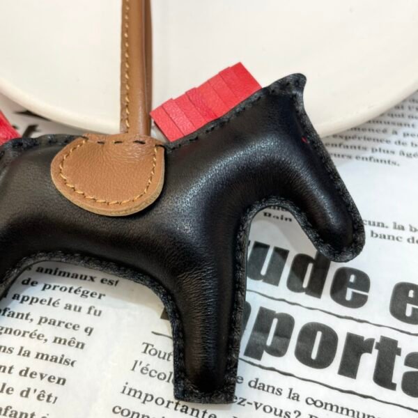Korea Seoul 187 Factory Lambskin Black / Rouge Casaque No.105 Rodeo Bag Charms