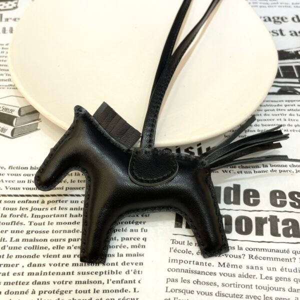 Singapore Kuala Lumpur 187 Factory Black Lambskin Rodeo Bag Charms No.103