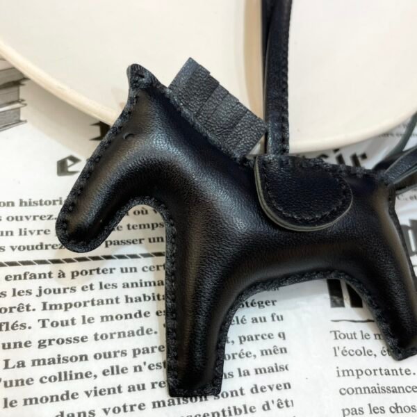 Singapore Kuala Lumpur 187 Factory Black Lambskin Rodeo Bag Charms No.103