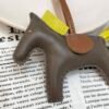 Indonesia Jakarta 187 Factory Rodeo Bag Charms Etoupe / Lime Lambskin No.102