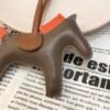 187 Factory Rodeo Charms Price No.101 Etoupe / Feu Orange Lambskin