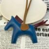 187 Factory Rodeo Bag Charms Price Lambskin Blue Azteque / Anemone No.100