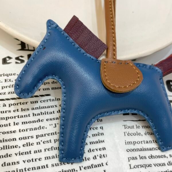 187 Factory Rodeo Bag Charms Price Lambskin Blue Azteque / Anemone No.100