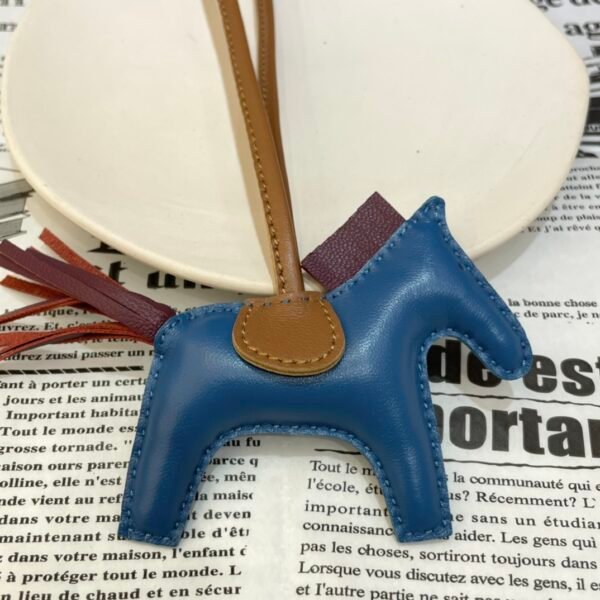 187 Factory Rodeo Bag Charms Price Lambskin Blue Azteque / Anemone No.100