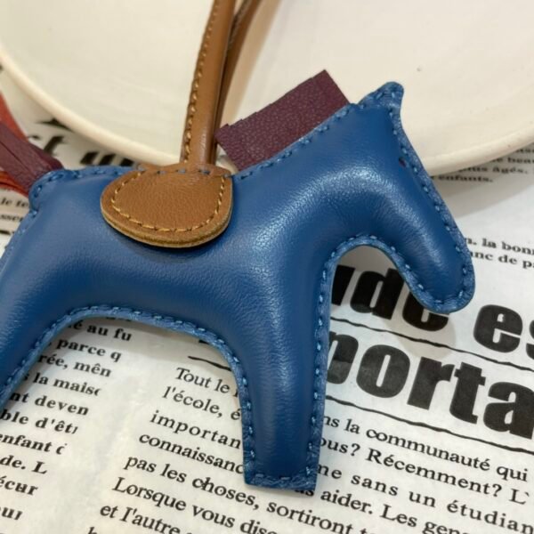 187 Factory Rodeo Bag Charms Price Lambskin Blue Azteque / Anemone No.100