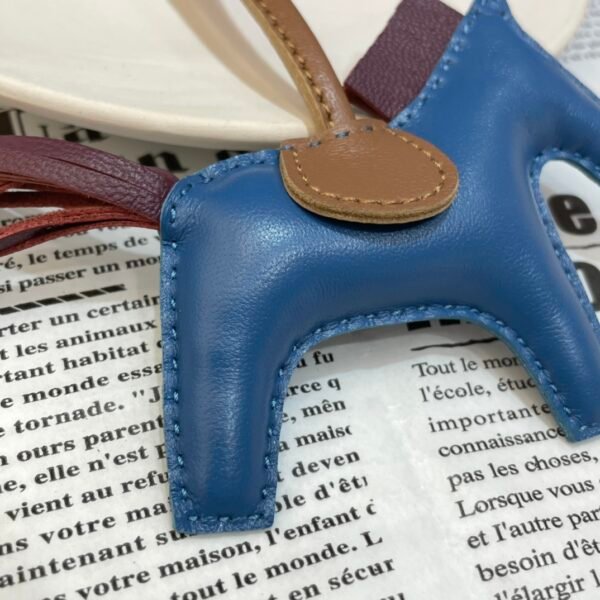 187 Factory Rodeo Bag Charms Price Lambskin Blue Azteque / Anemone No.100
