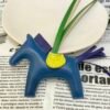 187 Factory Rodeo Bag Charms No.98 Lambskin Blue Azteque / Blue Electric B