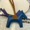 UK London 187 Factory No.97 Blue Azteque / Blue Electric Lambskin Rodeo Bag Charms