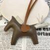 Full Handmade 187 Factory Rodeo Bag Charms Lambskin Etoupe / Craie No.96