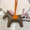 187 Factory Rodeo Bag Charms No.95 Lambskin Etoupe / Rose Sakura