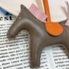 187 Factory Rodeo Bag Charms No.95 Lambskin Etoupe / Rose Sakura