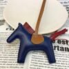 USA New York 187 Factory No.93 Lambskin Deep Blue / Rouge H Rodeo Bag Charms