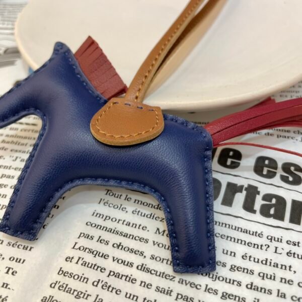 USA New York 187 Factory No.93 Lambskin Deep Blue / Rouge H Rodeo Bag Charms