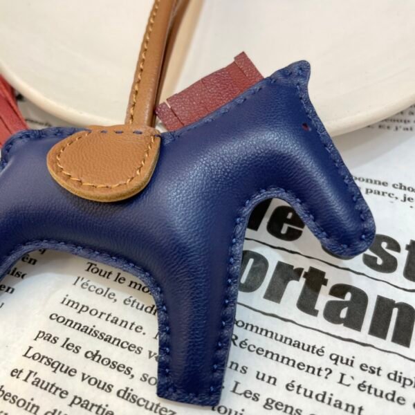 USA New York 187 Factory No.93 Lambskin Deep Blue / Rouge H Rodeo Bag Charms