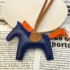 187 Factory Rodeo Charms Images Lambskin Deep Blue / Feu Orange No.92