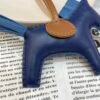 Full Handmade 187 Factory Rodeo Bag Charms Lambskin Deep Blue / Blue Azteque No.91