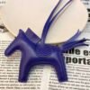 Saudi Arabia Riyadh 187 Factory Rodeo Bag Charms Blue Electric Lambskin No.90