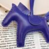 Saudi Arabia Riyadh 187 Factory Rodeo Bag Charms Blue Electric Lambskin No.90