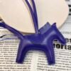 Saudi Arabia Riyadh 187 Factory Rodeo Bag Charms Blue Electric Lambskin No.90